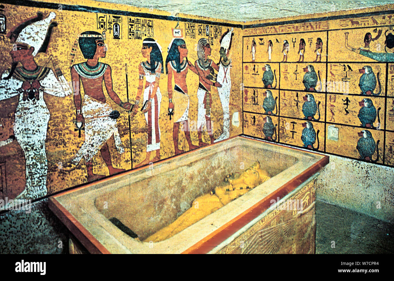 Tomba di Tutankhamon, antica egiziana, XVIII dinastia, c1325 BC. Artista: sconosciuto Foto Stock