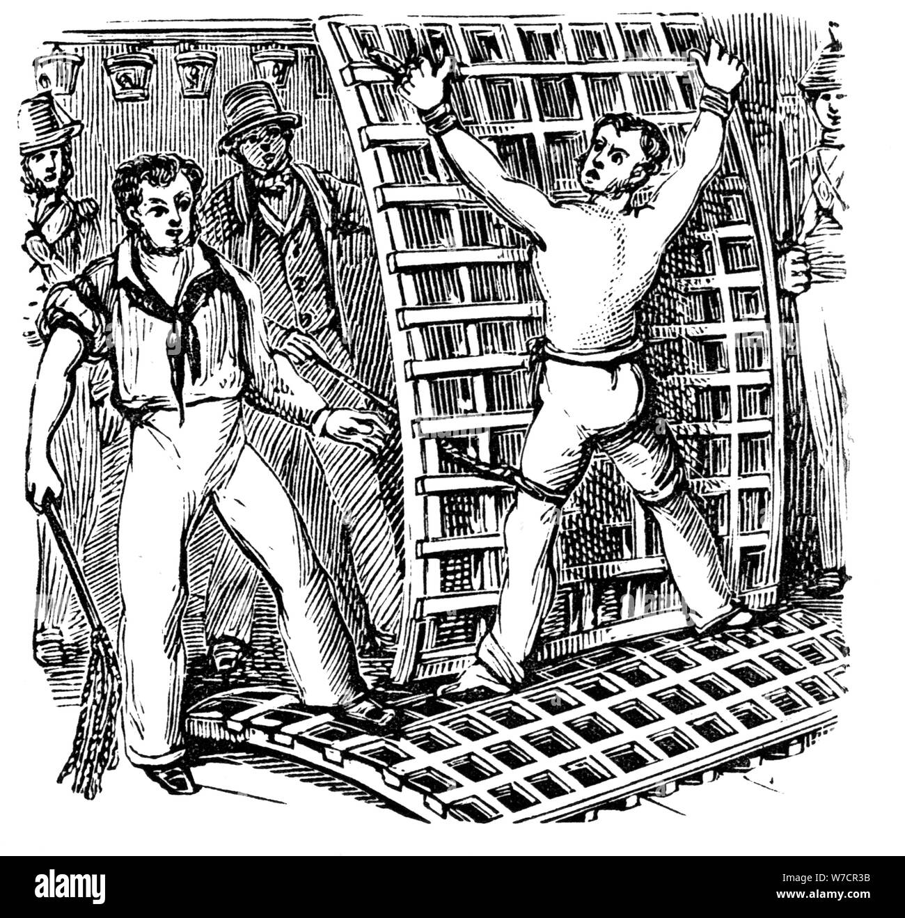 British naval disciplina, xix secolo. Artista: sconosciuto Foto Stock