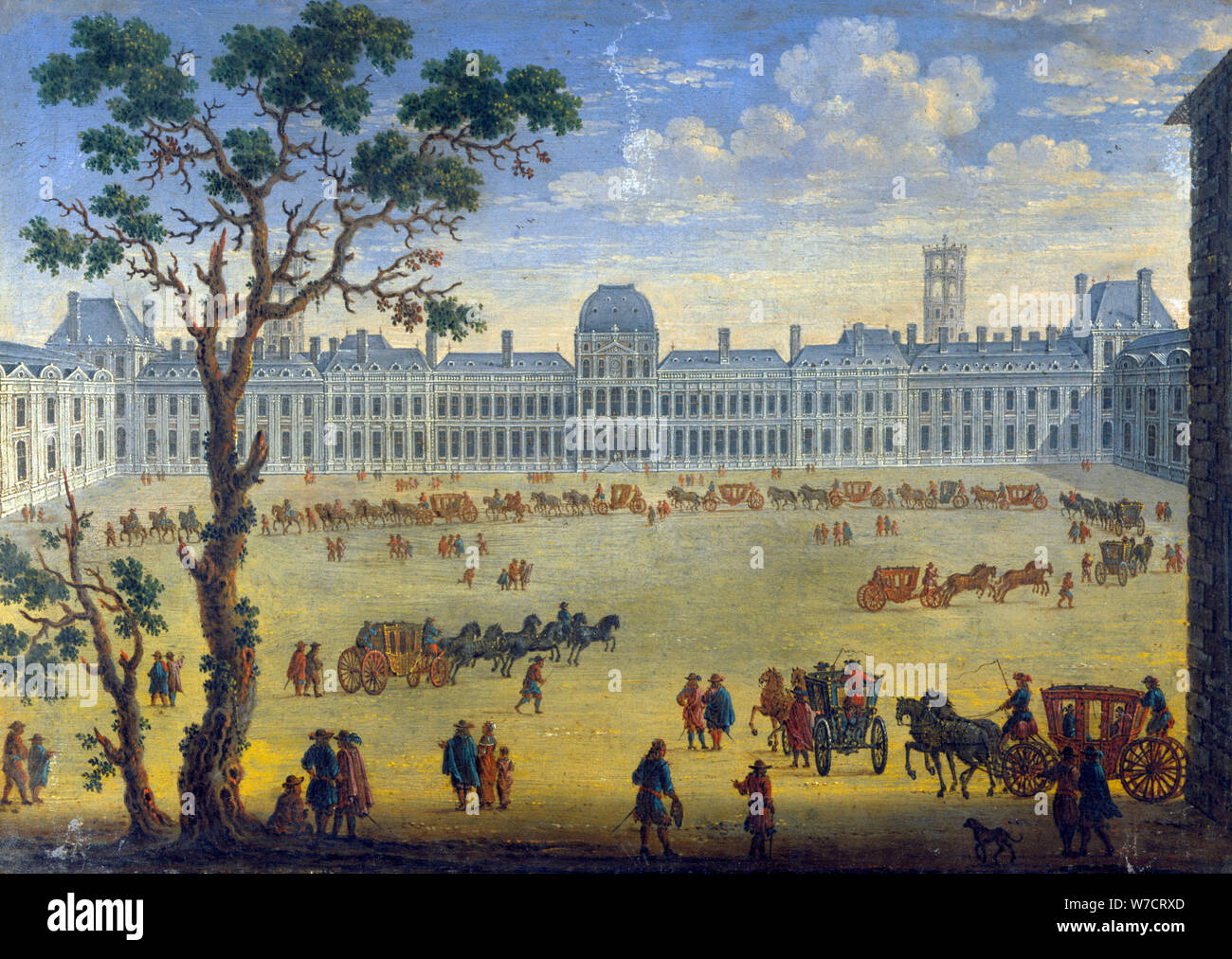 'Vista immaginaria delle Tuileries', del XVII secolo. Artista: Anon Foto Stock