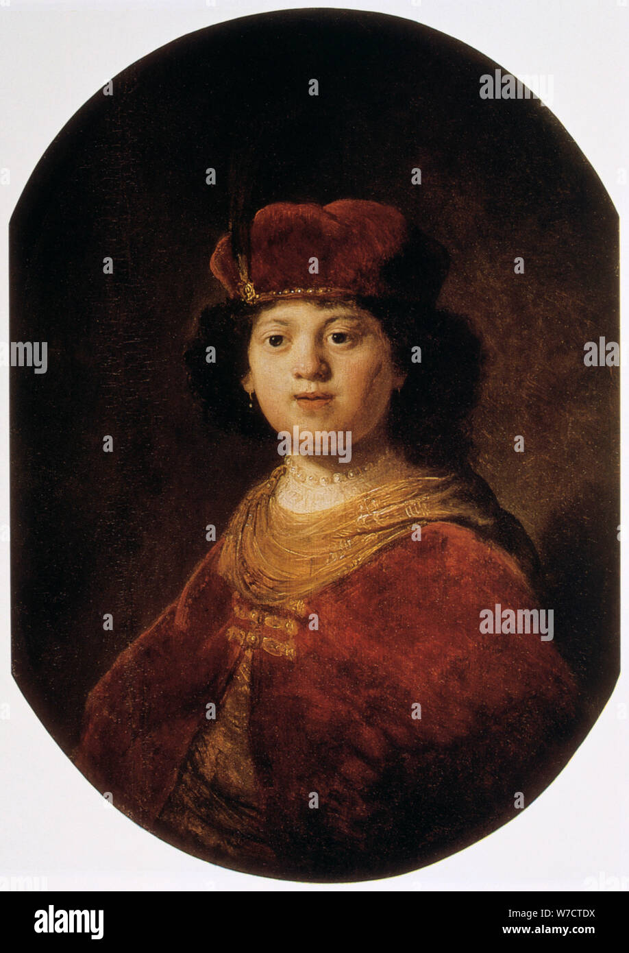 " Ritratto di un ragazzo', del XVII secolo. Artista: Harmensz Rembrandt van Rijn Foto Stock