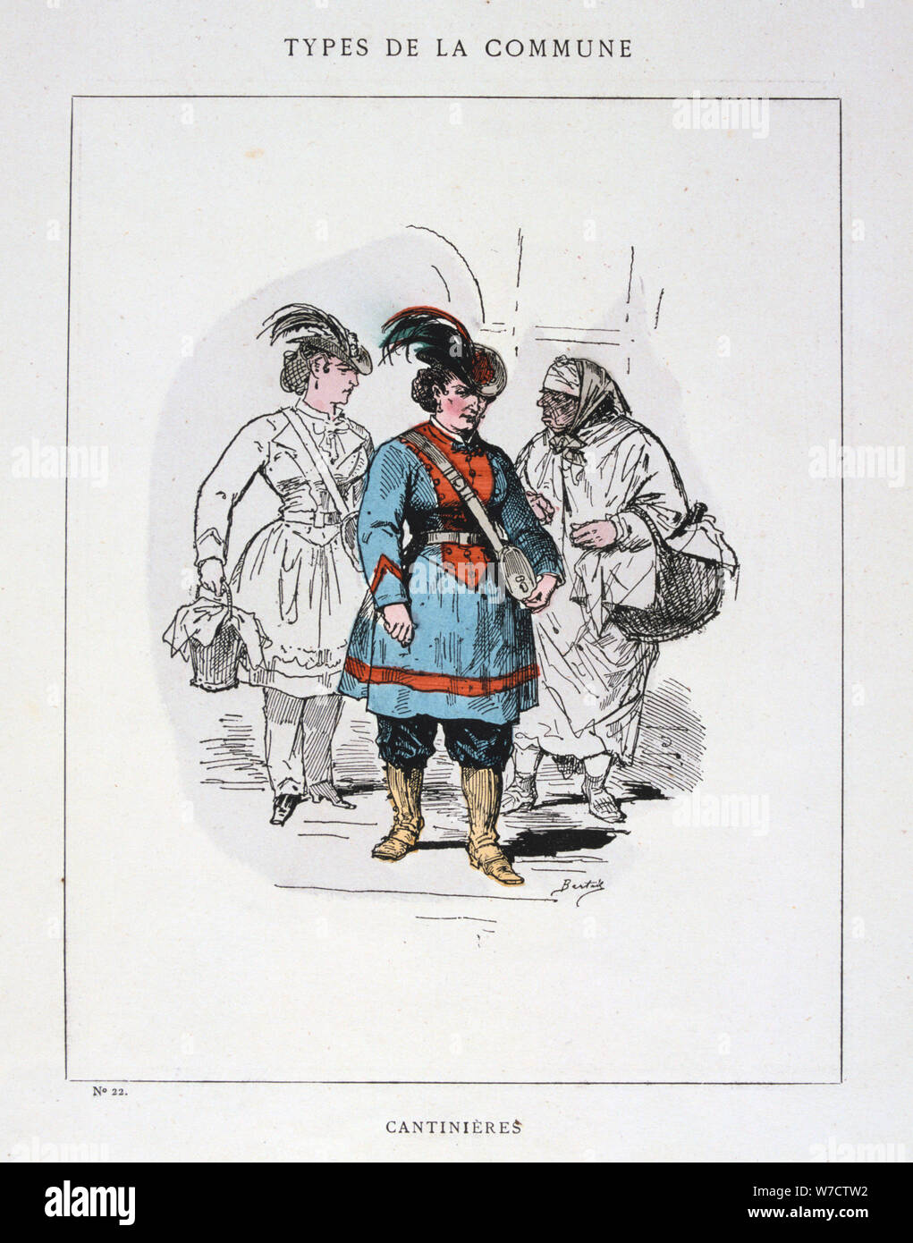"Cantinieres', la Comune di Parigi, 1871. Artista: Anon Foto Stock