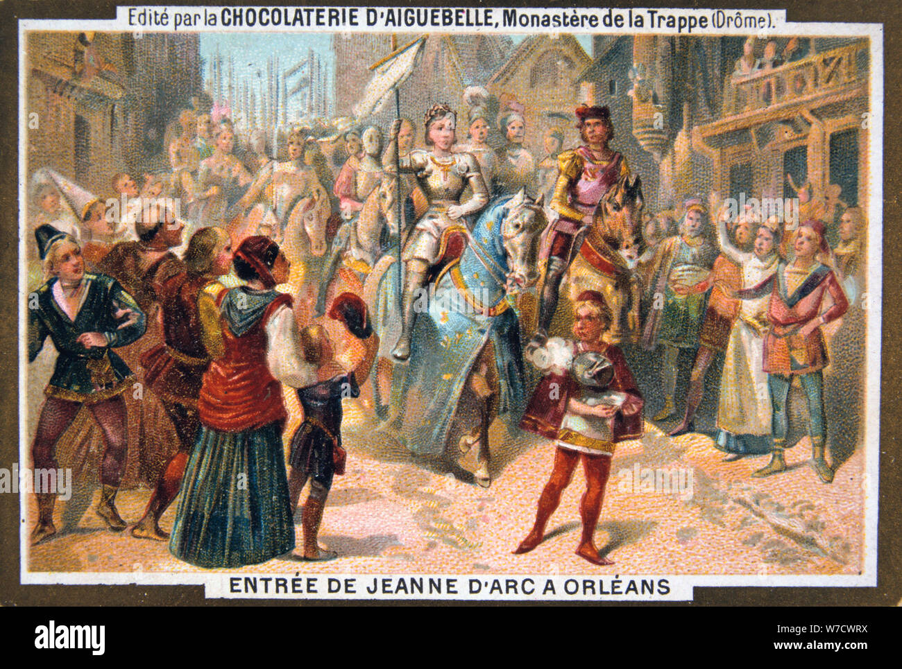 Entrata di Giovanna d Arco in Orleans, 1429, (xix secolo). Artista: sconosciuto Foto Stock