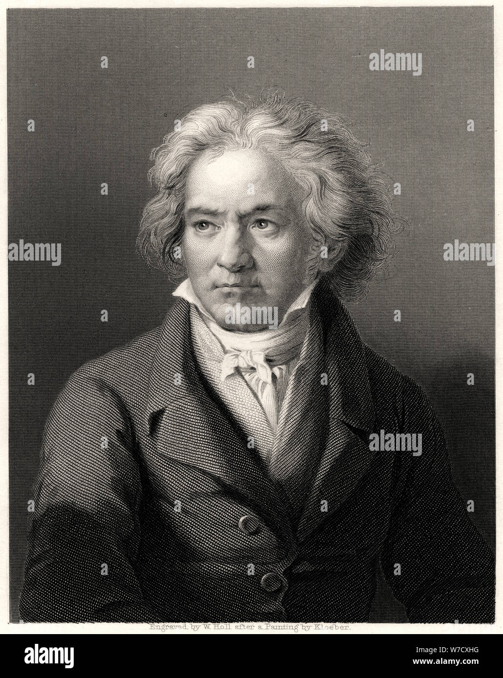 "Beethoven', del xix secolo. Artista: William Holl Foto Stock