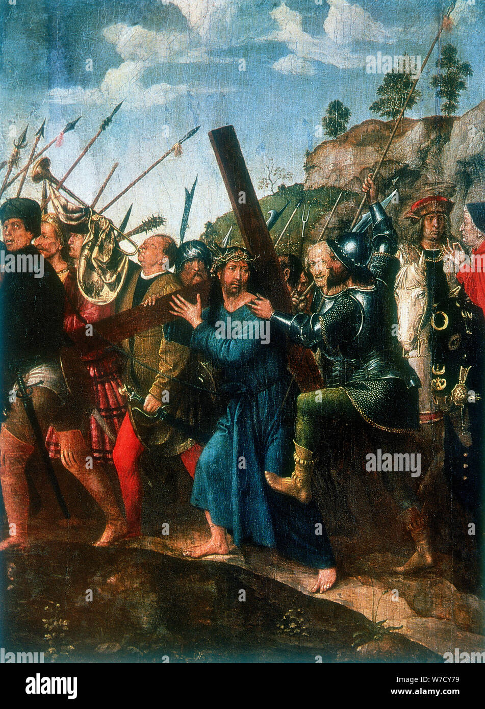 "Gesù sulla via del Calvario", fine XV/inizio del XVI secolo. Artista: Michael Sittow Foto Stock