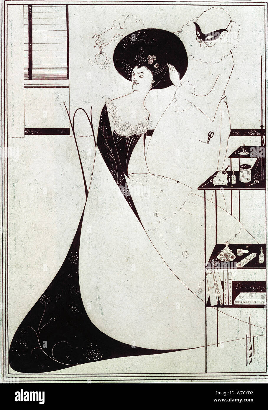'Salome la toilette', 1894. Artista: Aubrey Beardsley Foto Stock