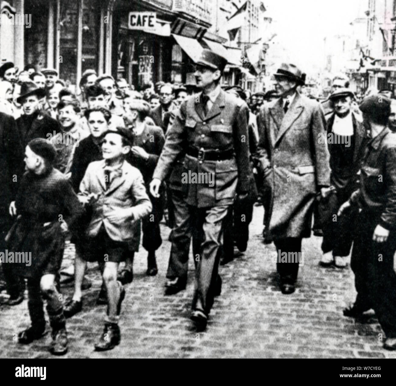 Guerra Mondiale 2: la liberazione della Francia, 1944. Artista: Anon Foto Stock