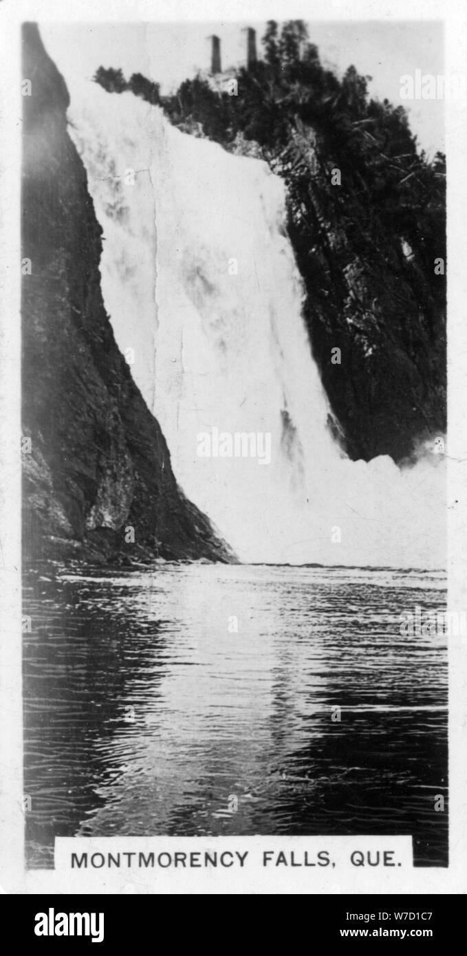 Montmorency Falls, Québec, Canada, c1920s. Artista: sconosciuto Foto Stock