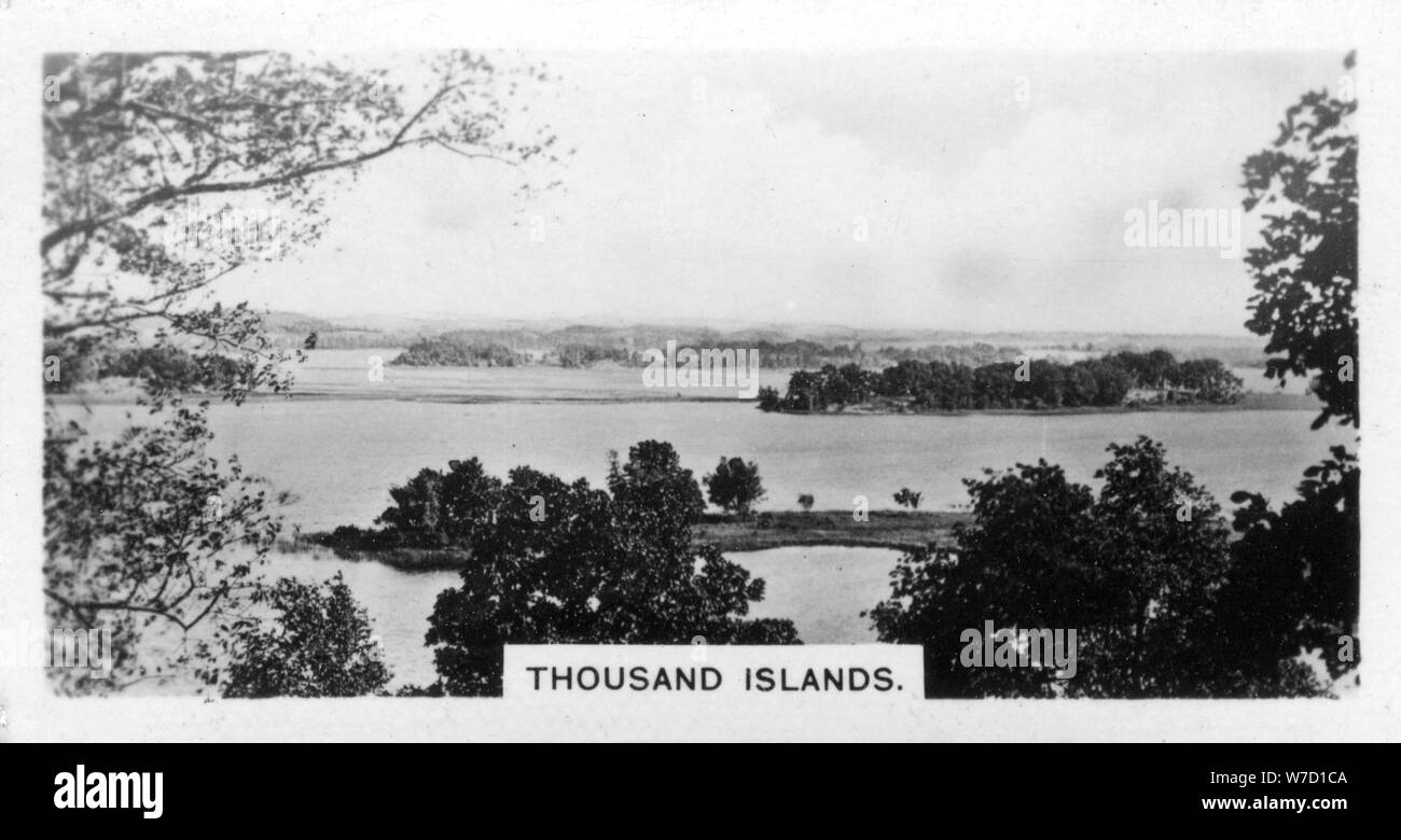 Migliaia di isole, St Lawrence River, Canada, c1920s. Artista: sconosciuto Foto Stock