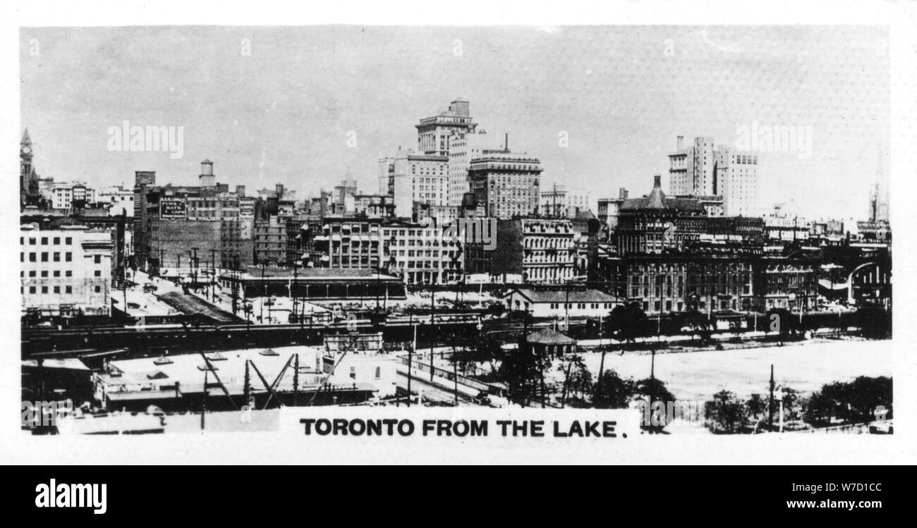 Toronto dal lago, Canada, c1920s. Artista: sconosciuto Foto Stock