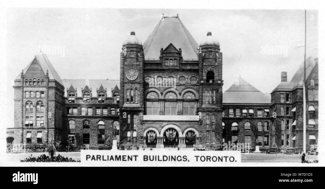 Gli edifici del Parlamento europeo, Toronto, Ontario, Canada, c1920s. Artista: sconosciuto Foto Stock