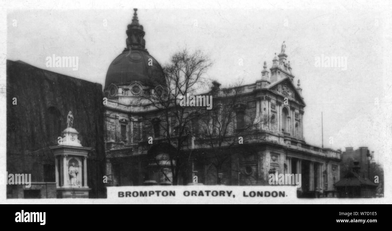 Brompton oratorio, South Kensington, Londra, c1920s. Artista: sconosciuto Foto Stock