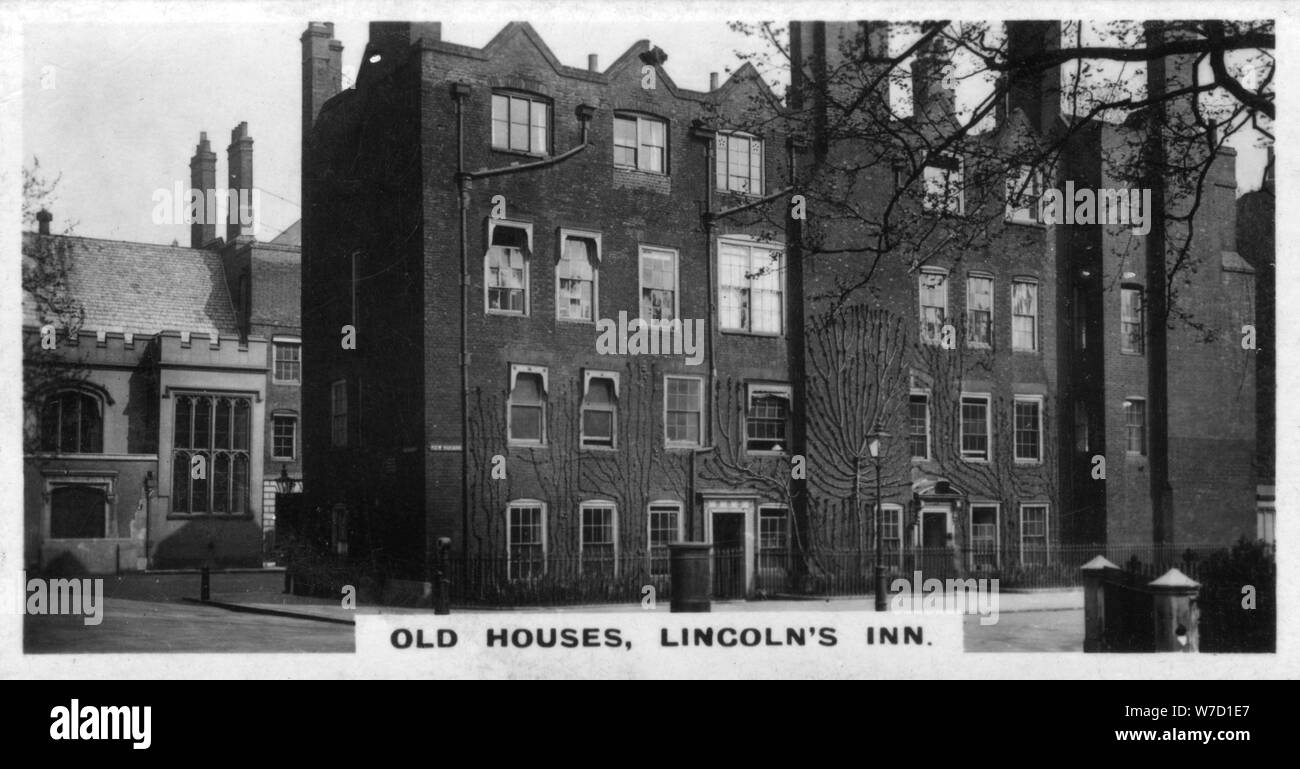 "Vecchie case, LINCOLN' S INN, LONDRA, c1920s. Artista: sconosciuto Foto Stock