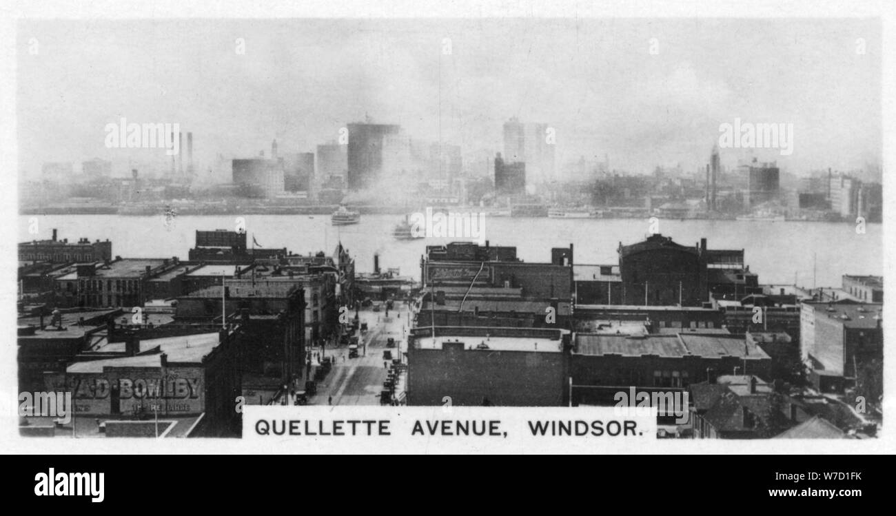 Quellette Avenue, Windsor, Ontario, Canada, c1920s. Artista: sconosciuto Foto Stock