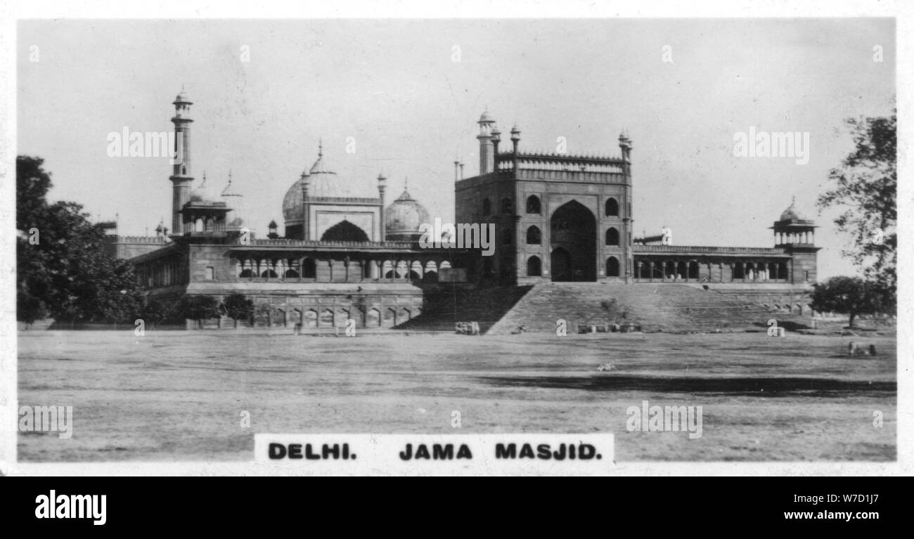 Jama Masjid, Delhi, India, c1925. Artista: sconosciuto Foto Stock