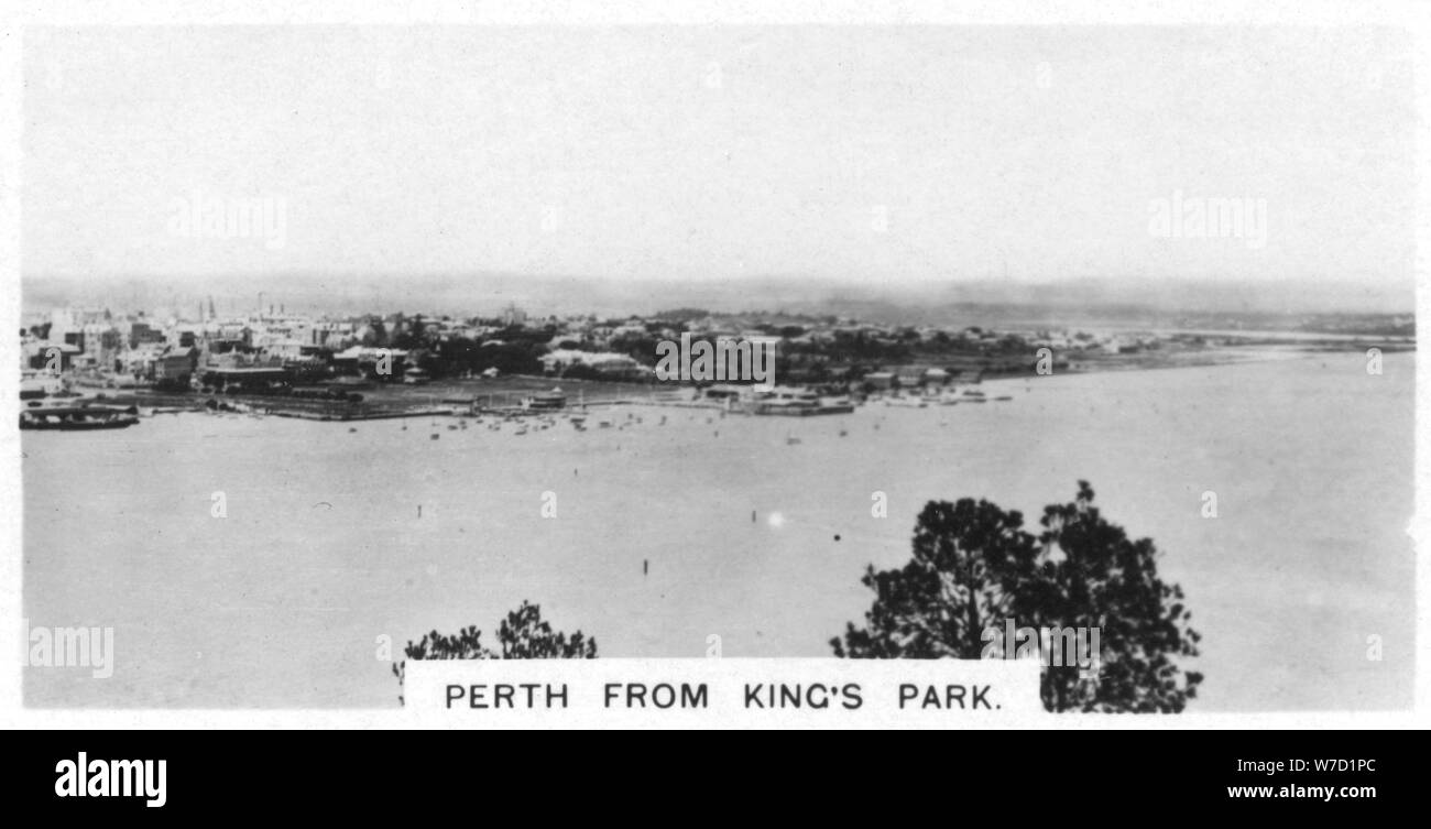 Perth da King's Park, Western Australia, 1928. Artista: sconosciuto Foto Stock