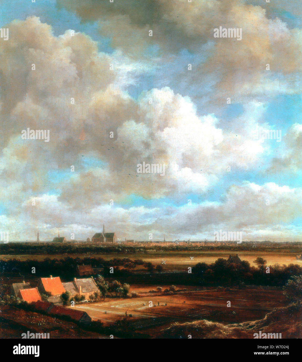 'Vista di Haarlem', 1670. Artista: Jacob van Ruisdael Foto Stock