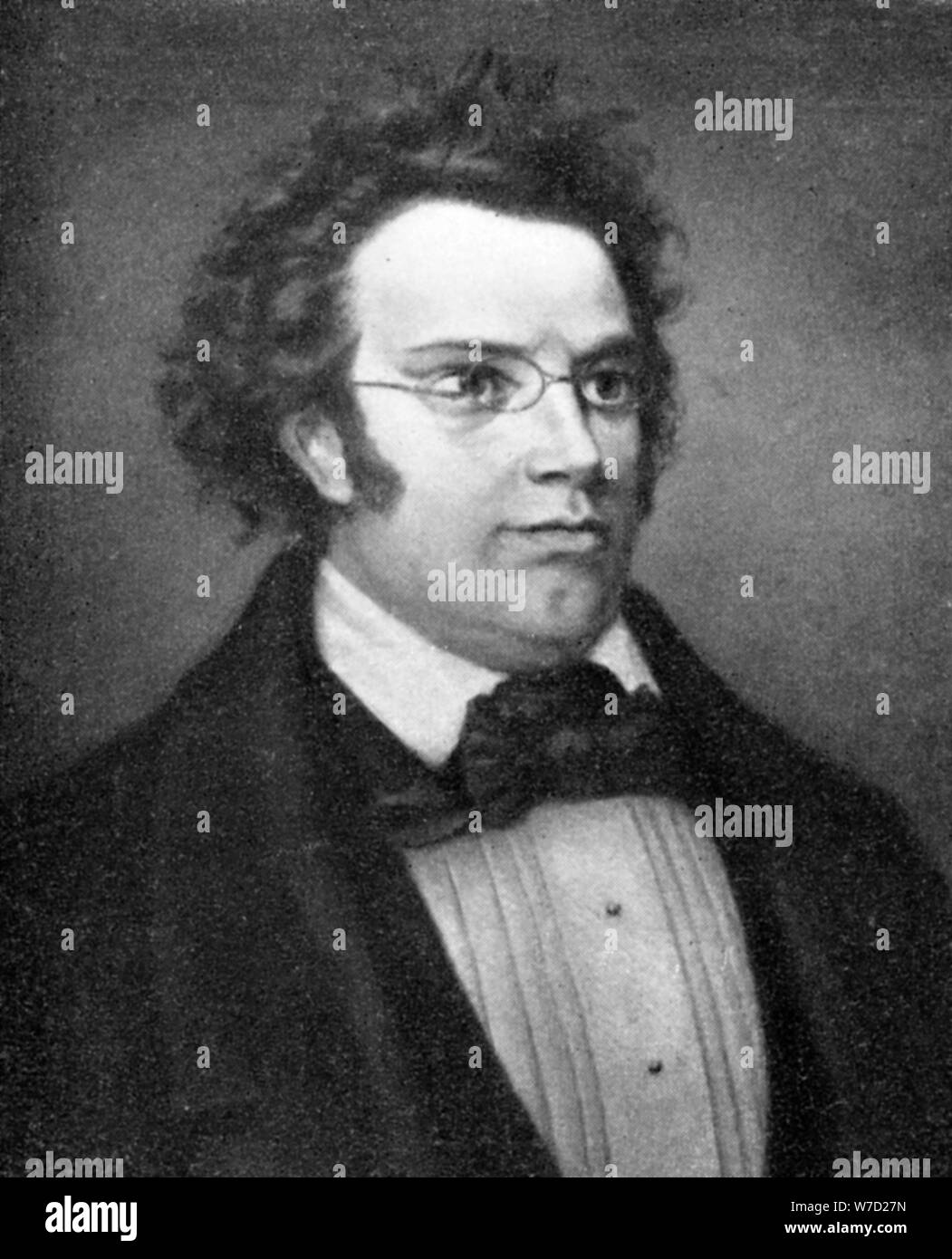 Franz Peter Schubert, (1797-1828), compositore austriaco, 1909. Artista: sconosciuto Foto Stock