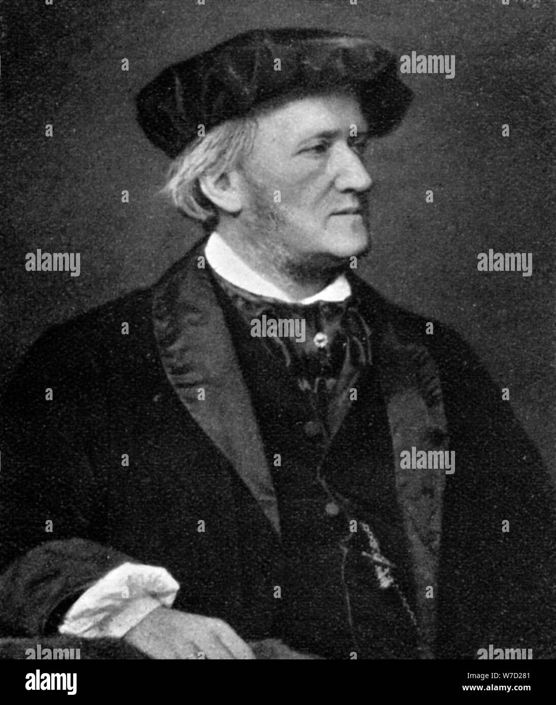 Wilhelm Richard Wagner, (1813-1883), compositore tedesco, conduttore, teorico musicale, 1909. Artista: sconosciuto Foto Stock