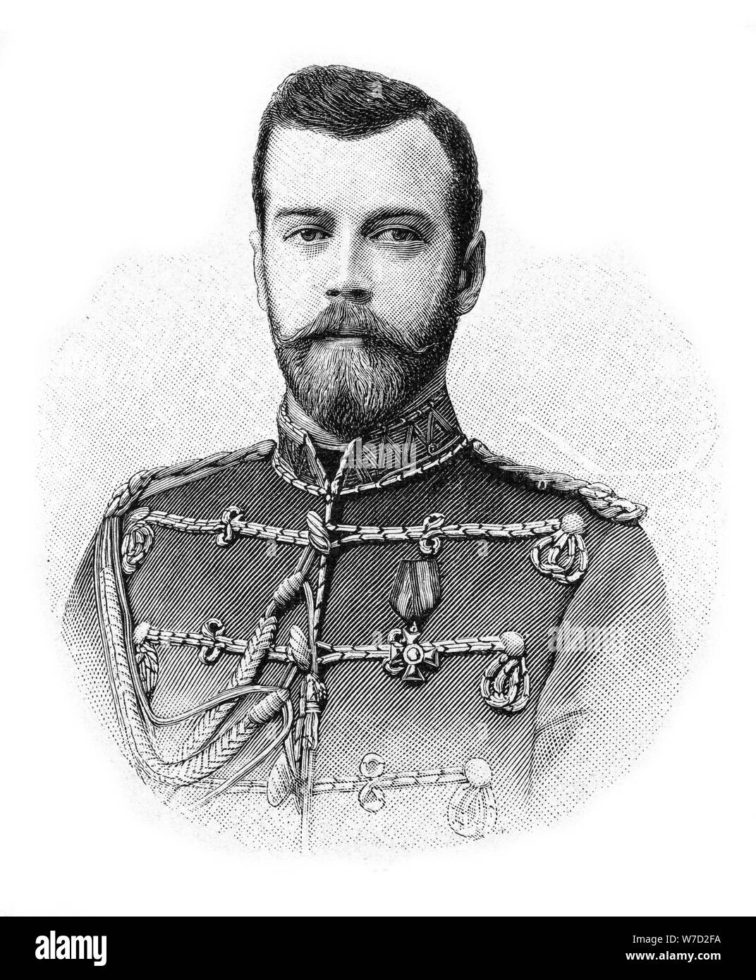 Nicholas II, ultimo imperatore di Russia, 1900. Artista: sconosciuto Foto Stock