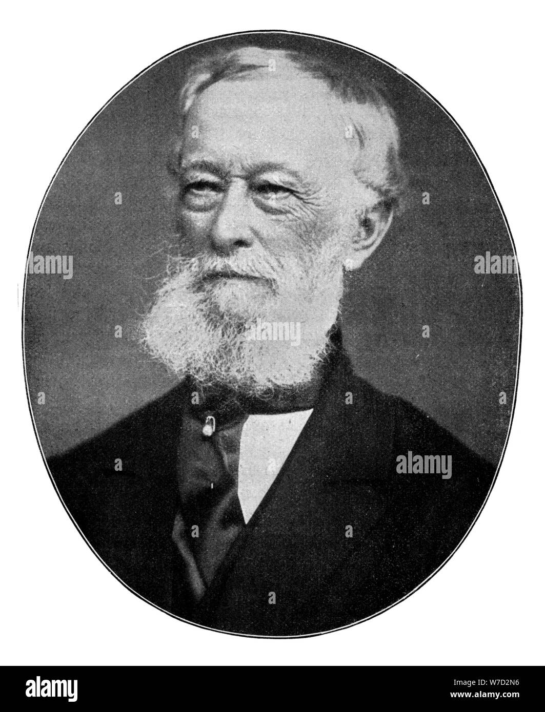 Alfred Krupp, xix secolo metallurgista tedesco e industriale, (1900). Artista: sconosciuto Foto Stock