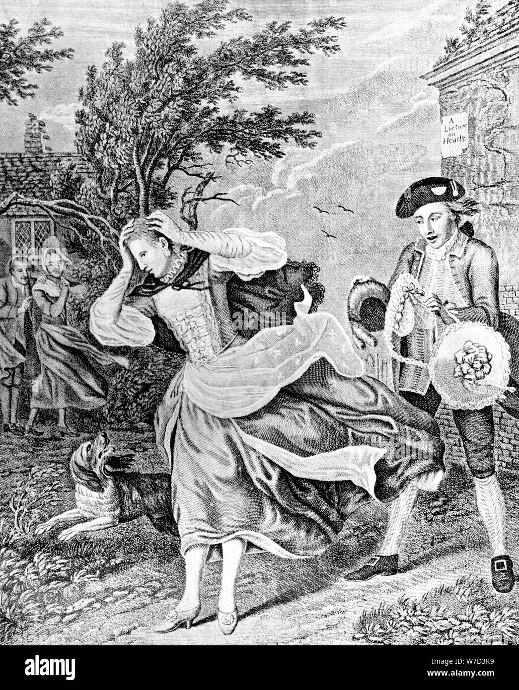 " Il Signore Disaster", 1771. Artista: Caldwell Foto Stock