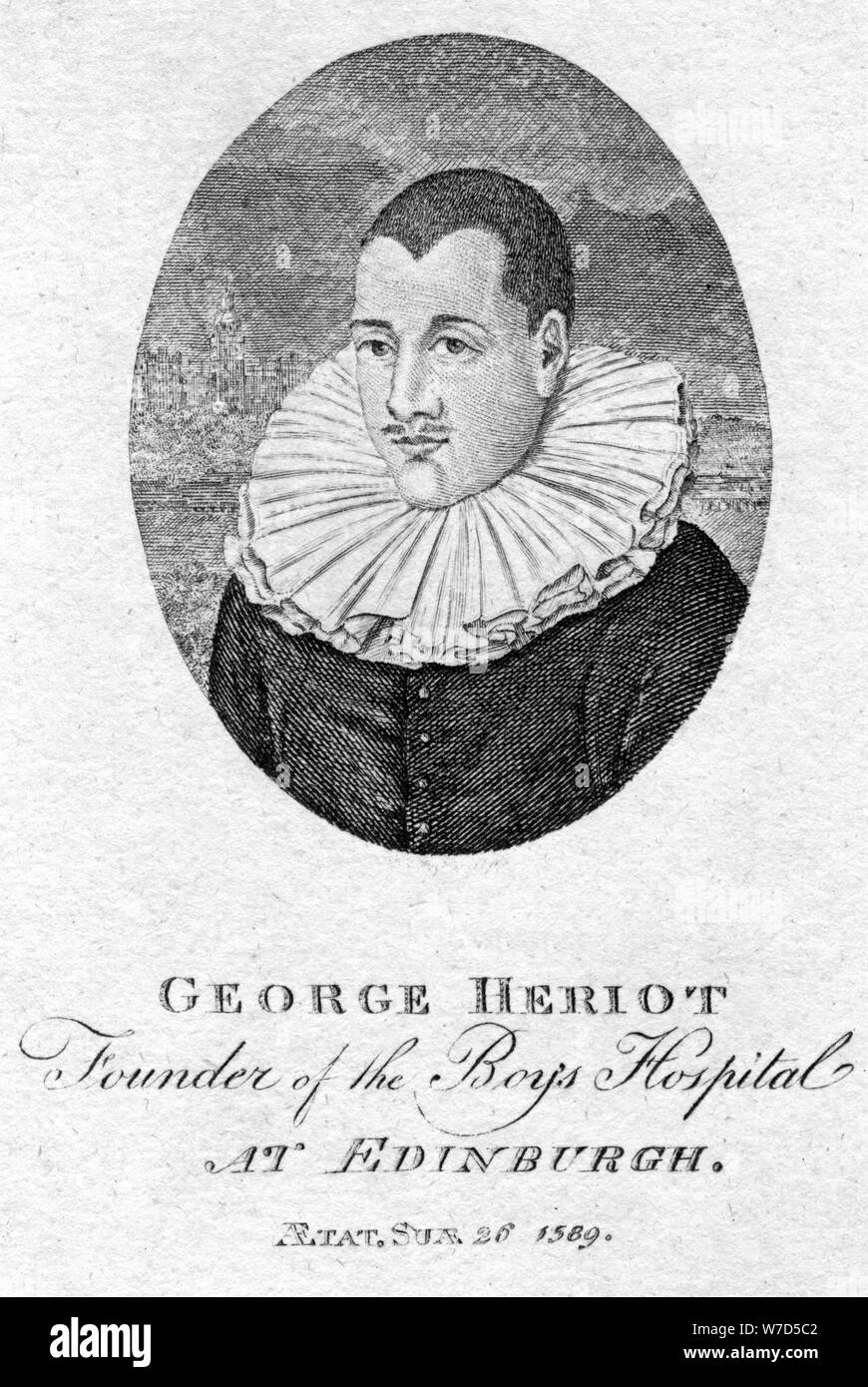 George Heriot (1563-1624), scozzese orafo e filantropo, 1791. Artista: sconosciuto Foto Stock