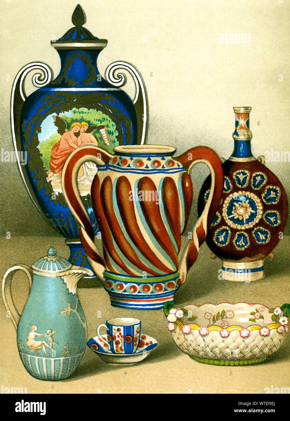 Arte della Ceramica, europeo. Artista: sconosciuto Foto Stock