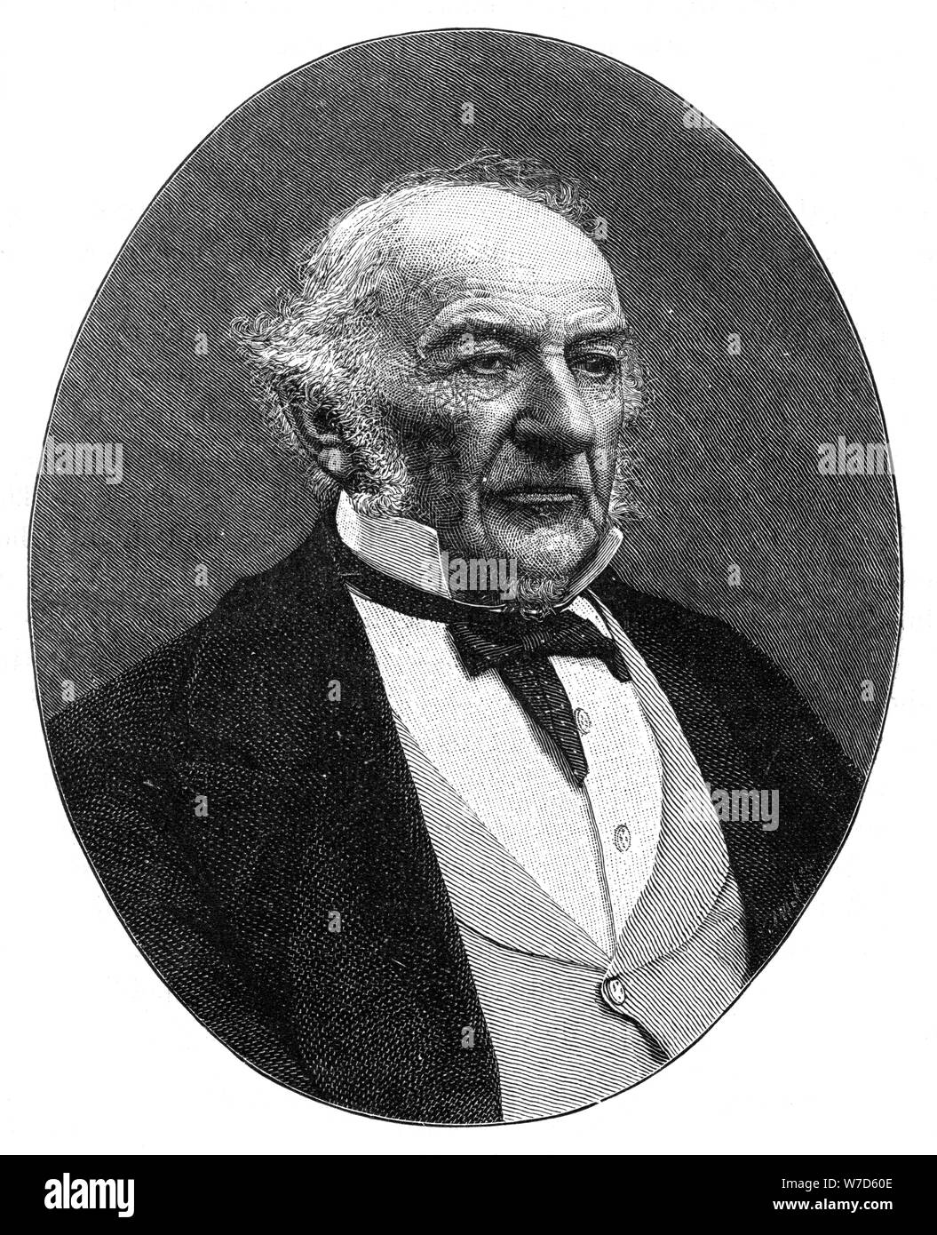 William Ewart Gladstone, British Partito Liberale statista e il Primo Ministro, c1890.Artista: Elliott & Fry Foto Stock