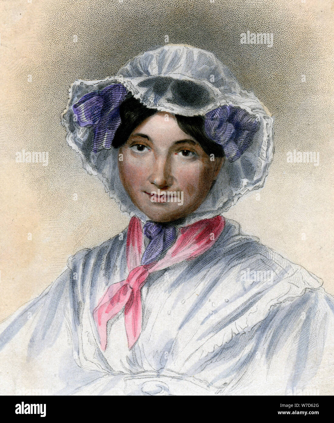 Frances Trollope, secolo XIX romanziere inglese. Artista: sconosciuto Foto Stock