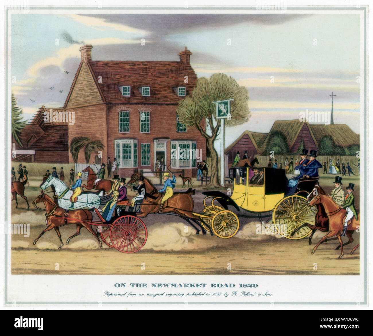 "Sull'Newmarket Road, 1820", (1825). Artista: sconosciuto Foto Stock