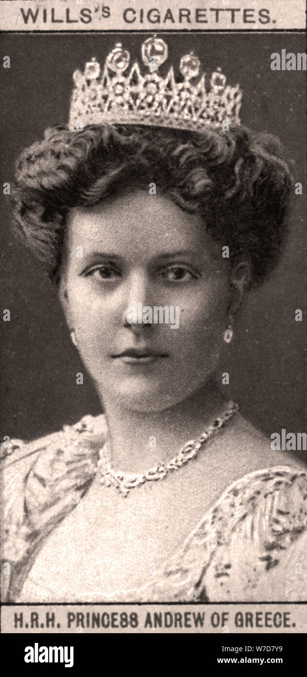 S.a.r. la principessa Andrew della Grecia, 1908.Artista: RM E HO testamenti Foto Stock