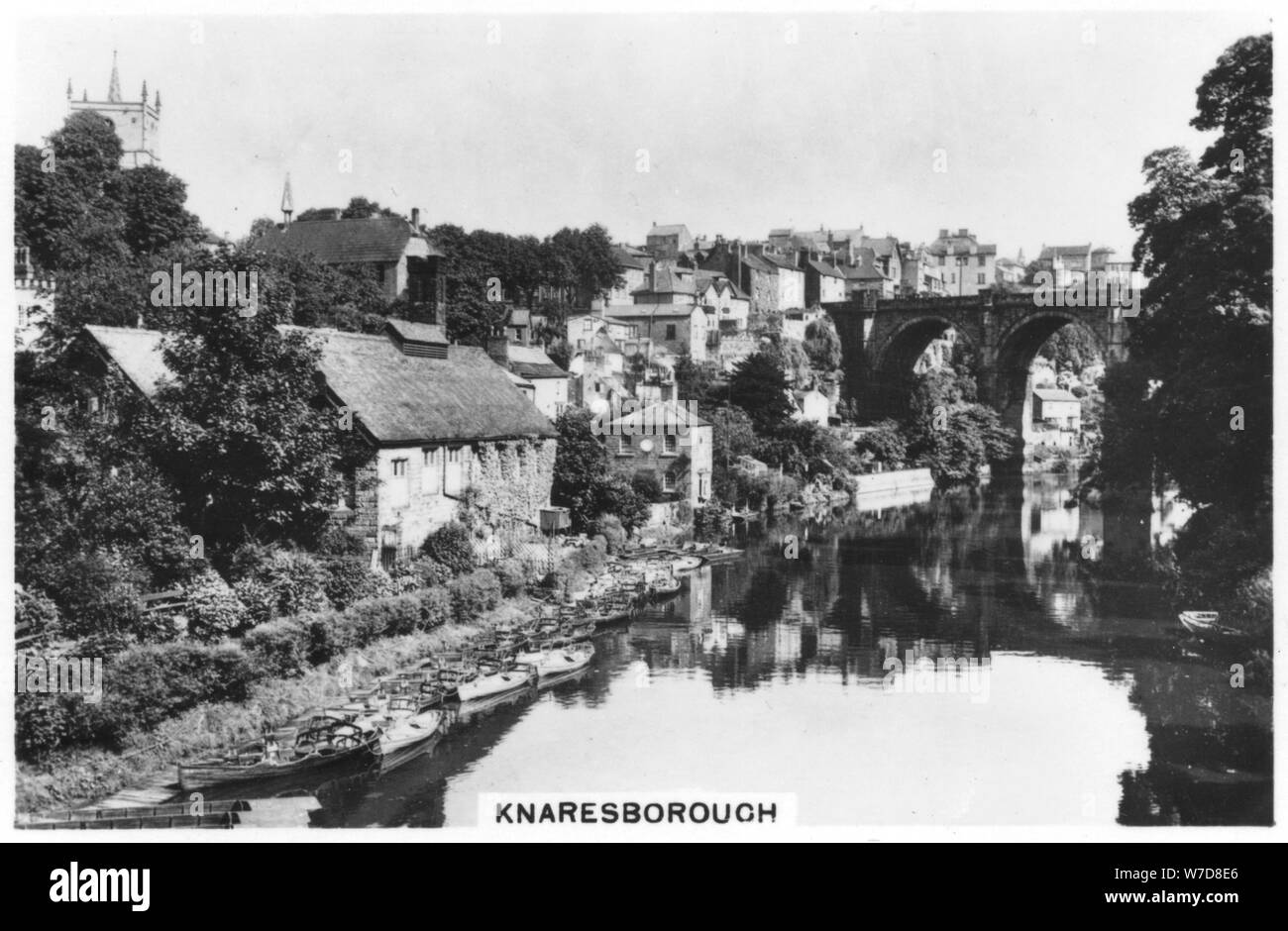 Knaresborough, North Yorkshire, 1937. Artista: sconosciuto Foto Stock