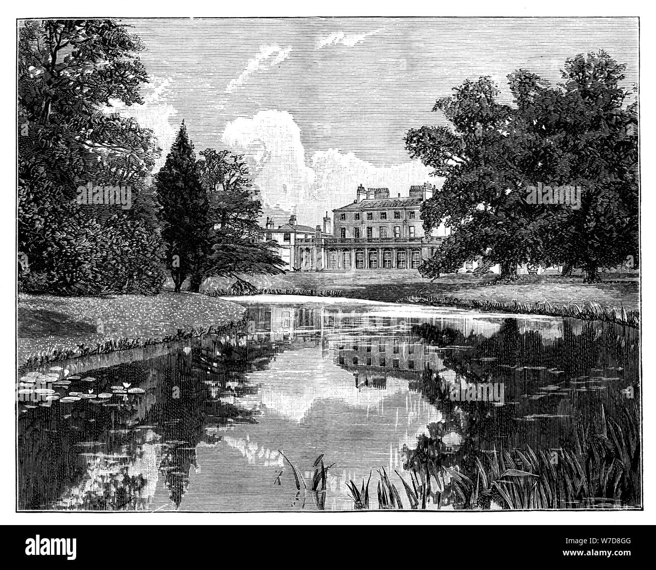 Frogmore House, nelle vicinanze del Castello di Windsor, Berkshire. Artista: sconosciuto Foto Stock