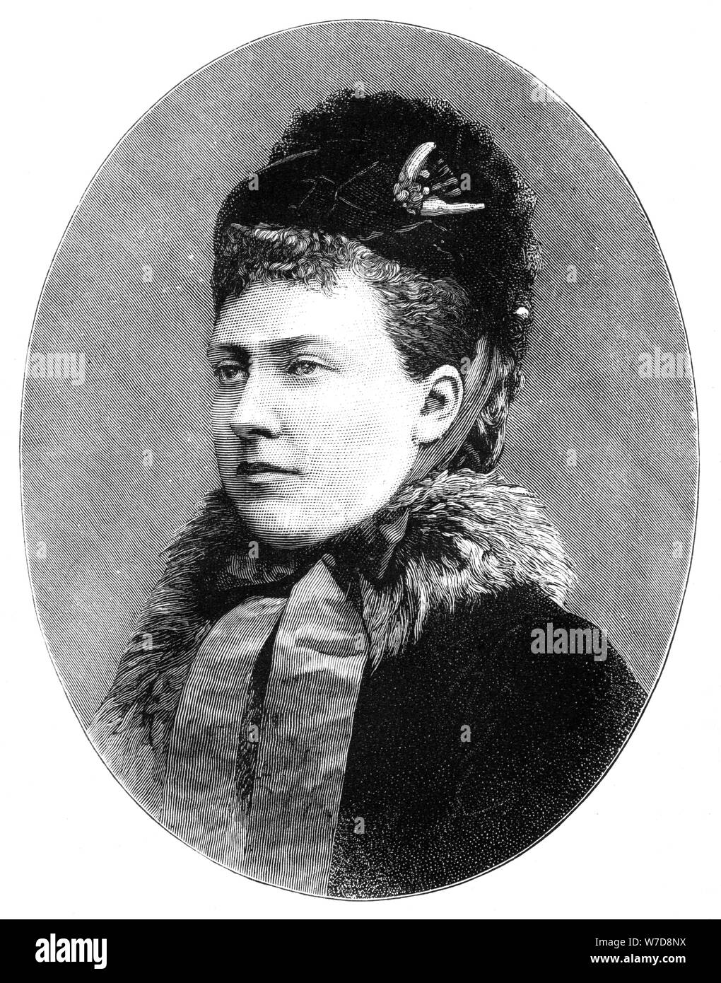 La principessa Helena (1846-1923). Artista: sconosciuto Foto Stock