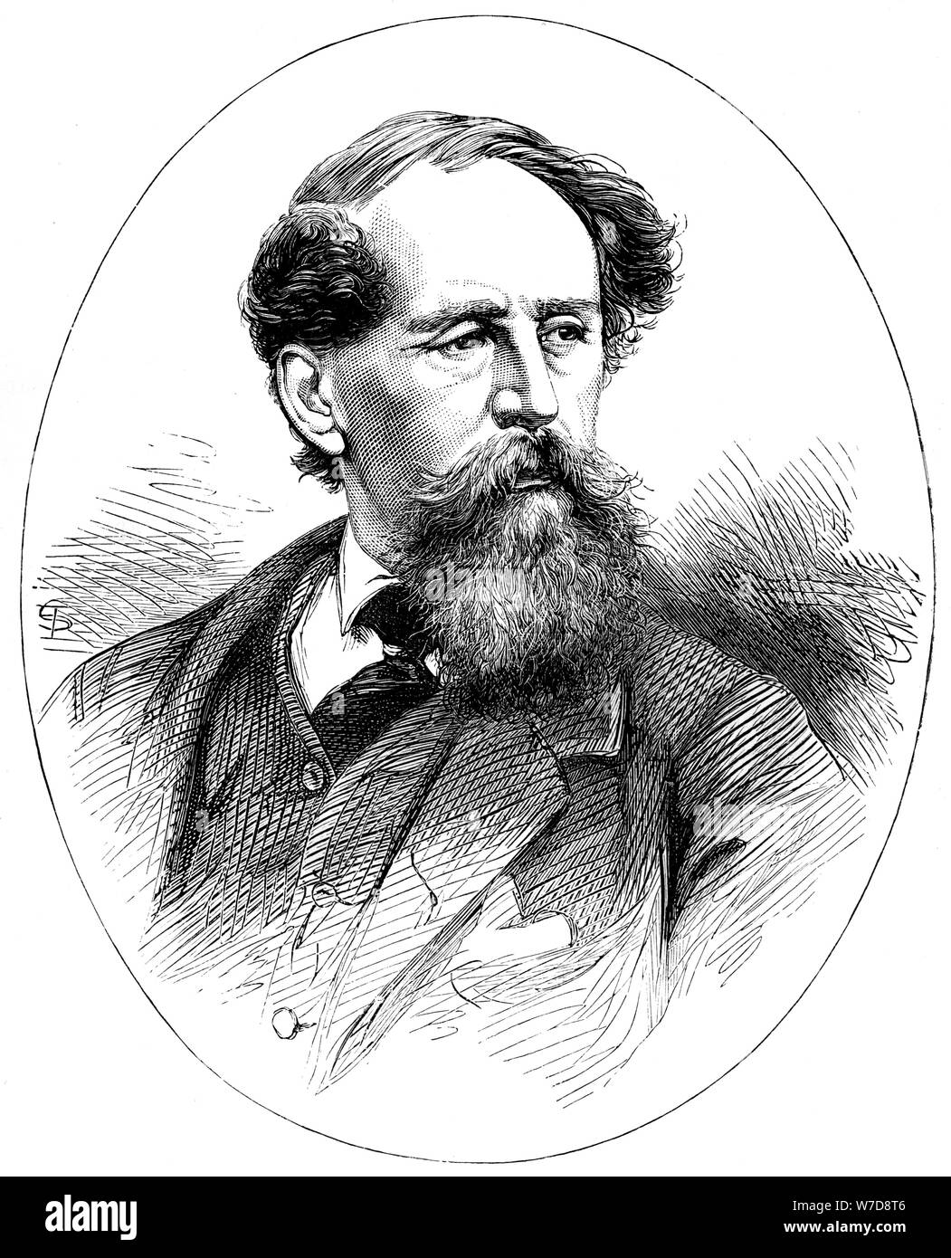 Charles Dickens, secolo XIX romanziere inglese. Artista: sconosciuto Foto Stock