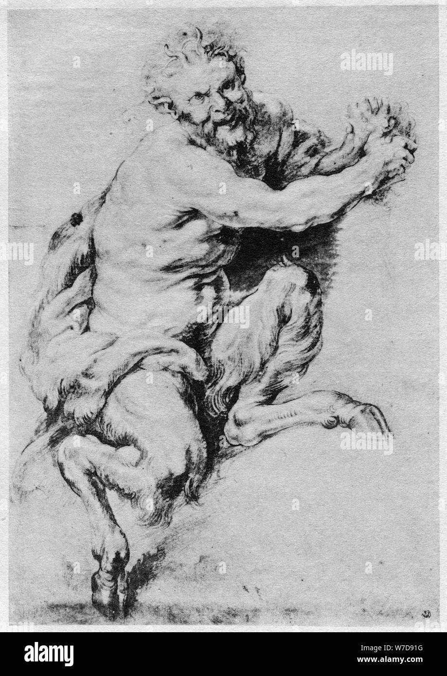 Studio di un satiro, 1913.Artista: Peter Paul Rubens Foto Stock