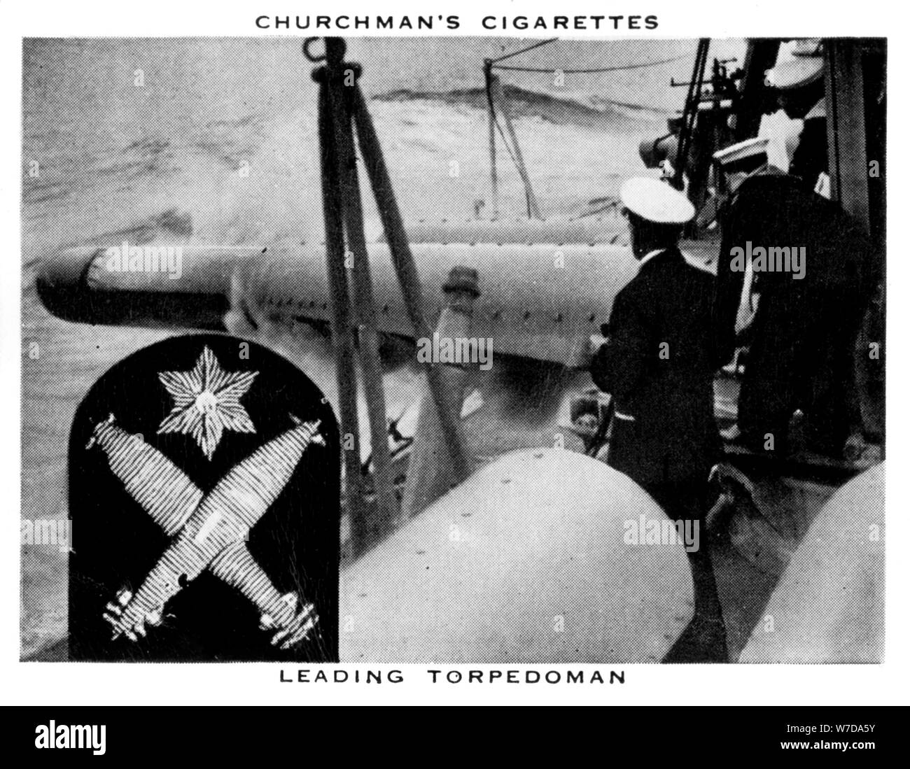 Torpedoman leader, 1937.Artista: WA & AC Churchman Foto Stock