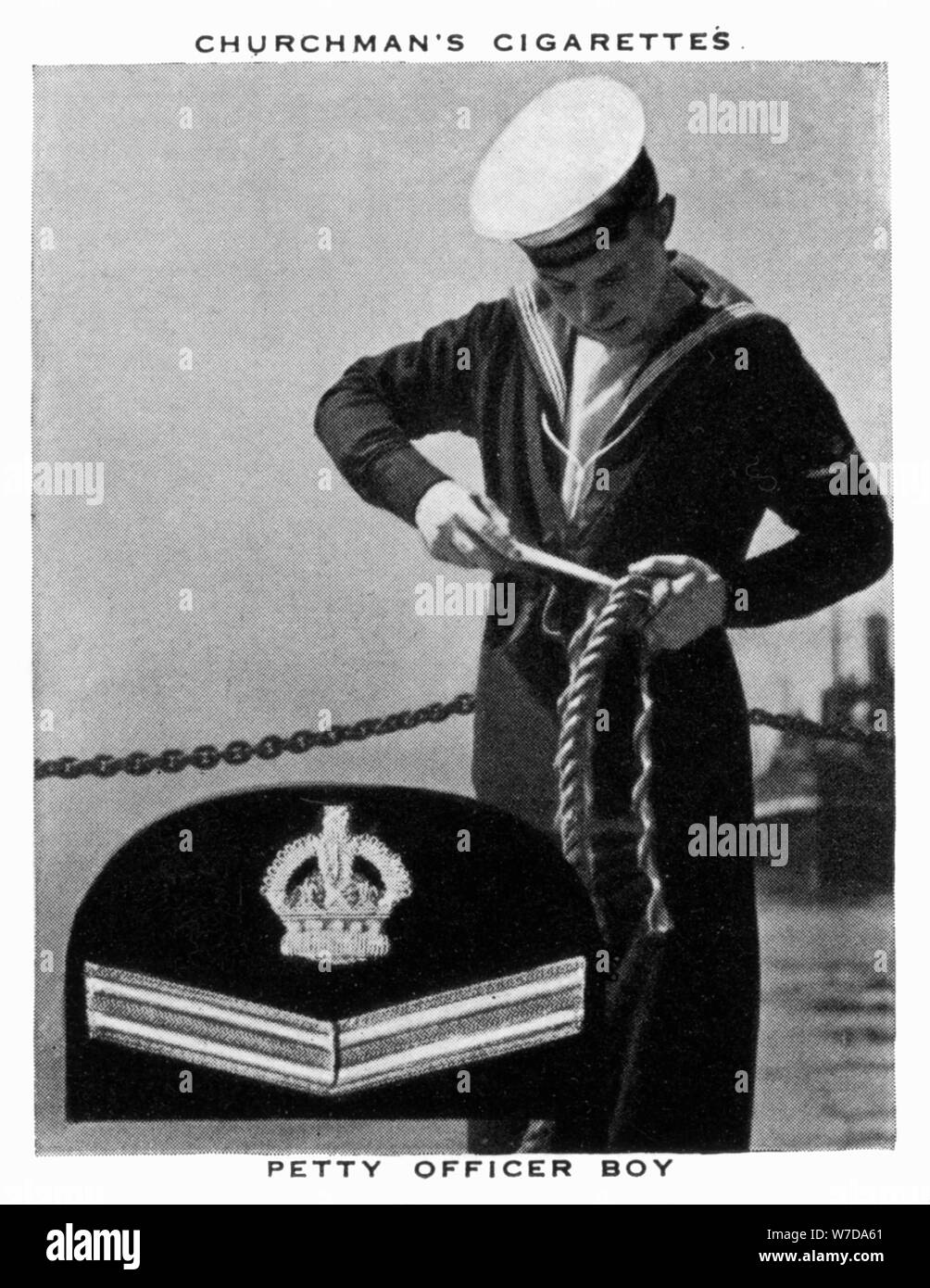 Petty Officer Boy, 1937. Artista: WA & AC Churchman Foto Stock