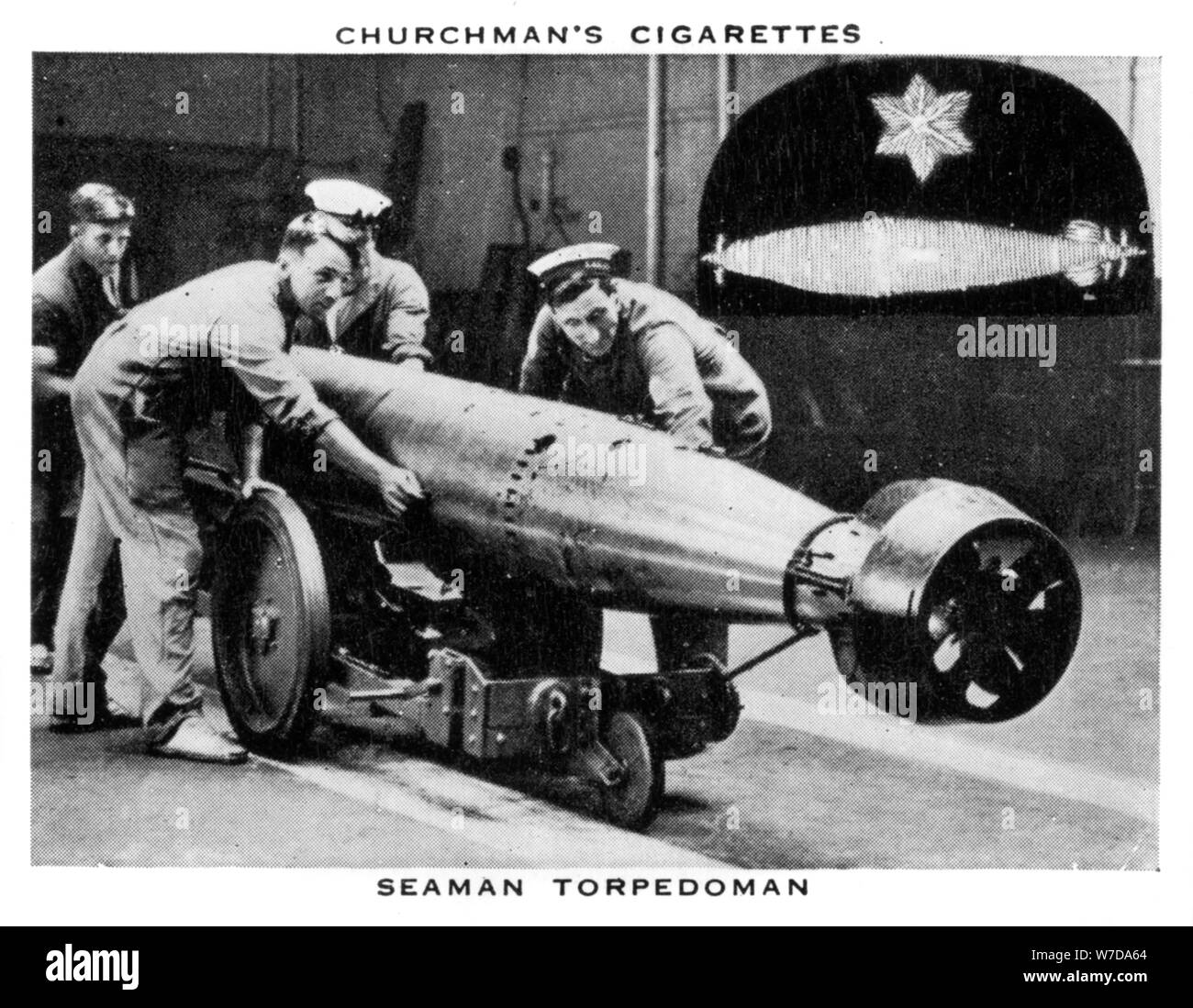 Marinaio Torpedoman, 1937.Artista: WA & AC Churchman Foto Stock