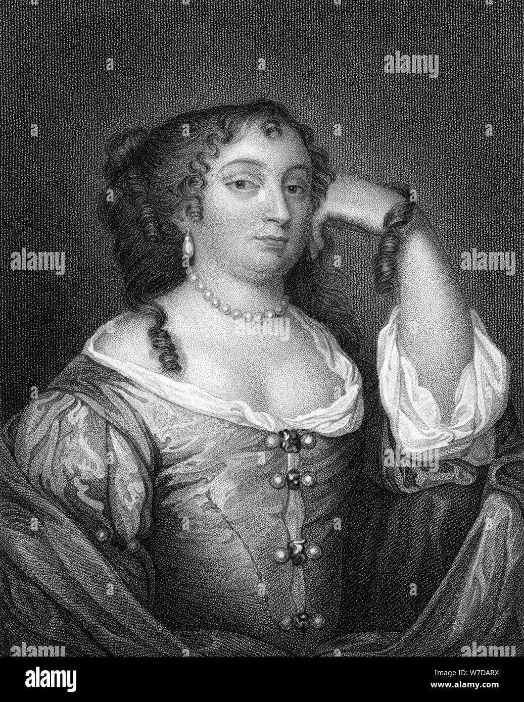 Anne Hyde, duchessa di York, Madre di Maria II e Queen Anne, 1825.Artista: S Freeman Foto Stock