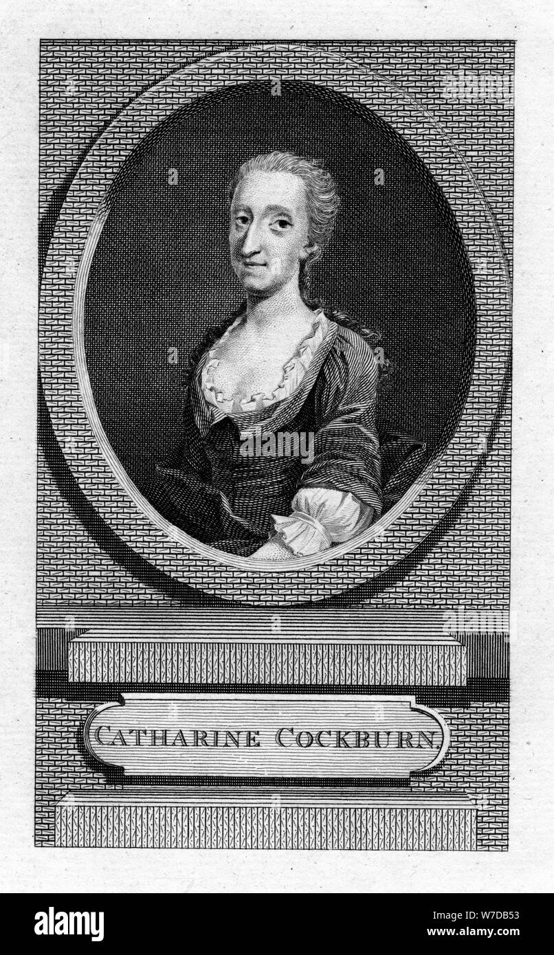 Catharine Trotter Cockburn (1679-1749), romanziere scozzese, drammaturgo e filosofo, xix secolo. Artista: sconosciuto Foto Stock