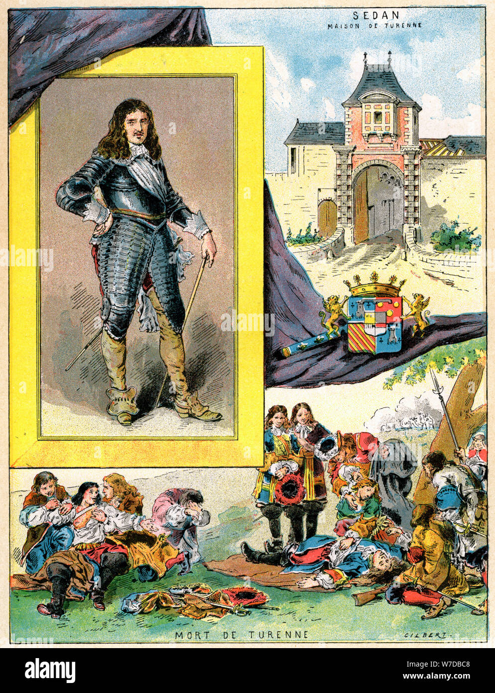 Turenne, Henri de La Tour d'Auvergne, il maresciallo di Francia 1898. Artista: Gilbert Foto Stock