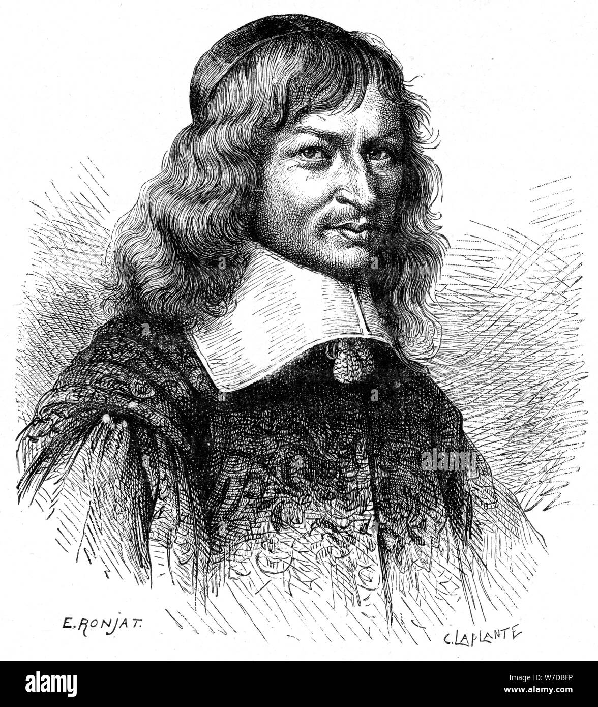 Nicolas Fouquet, Sovrintendente delle Finanze in Francia sotto Luigi XIV, 1898. Artista: Gustave Demoulin Foto Stock