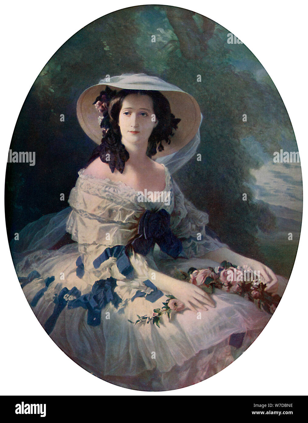 "L'Imperatrice Eugenie", secolo XIX, (c1920). Artista: Franz Xaver Winterhalter Foto Stock