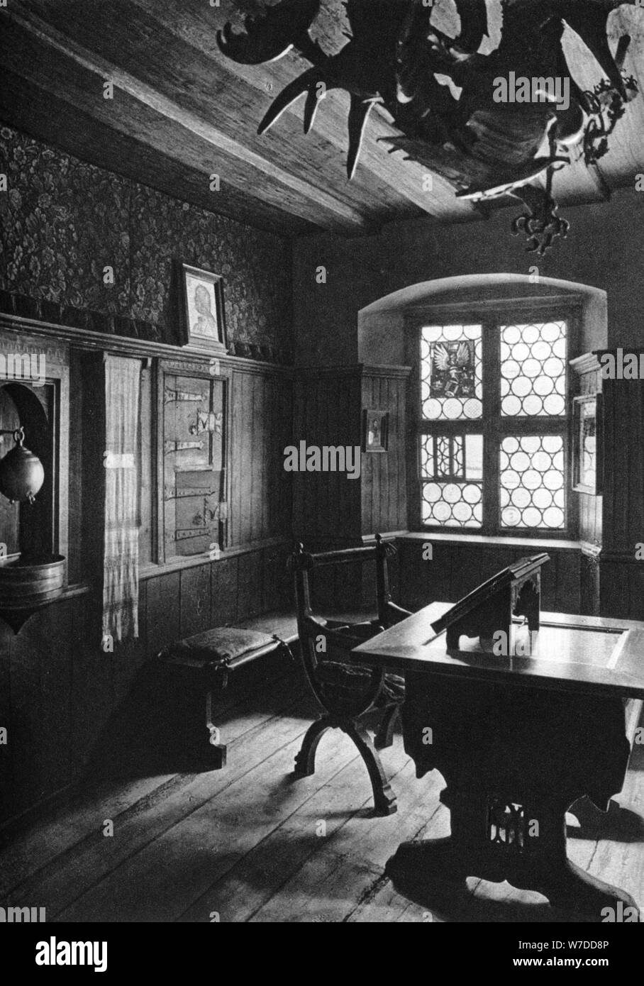 Albrecht Dürer della camera di lavoro, Norimberga, 1936. Artista: Albrecht Dürer Foto Stock