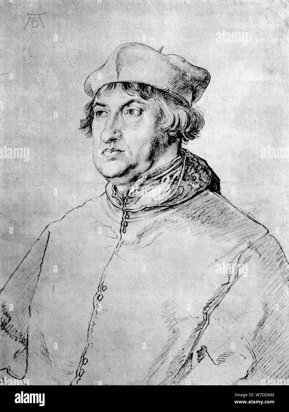 'Cardinal Albrecht di Brandeburgo", 1518, (1936). Artista: Albrecht Dürer Foto Stock