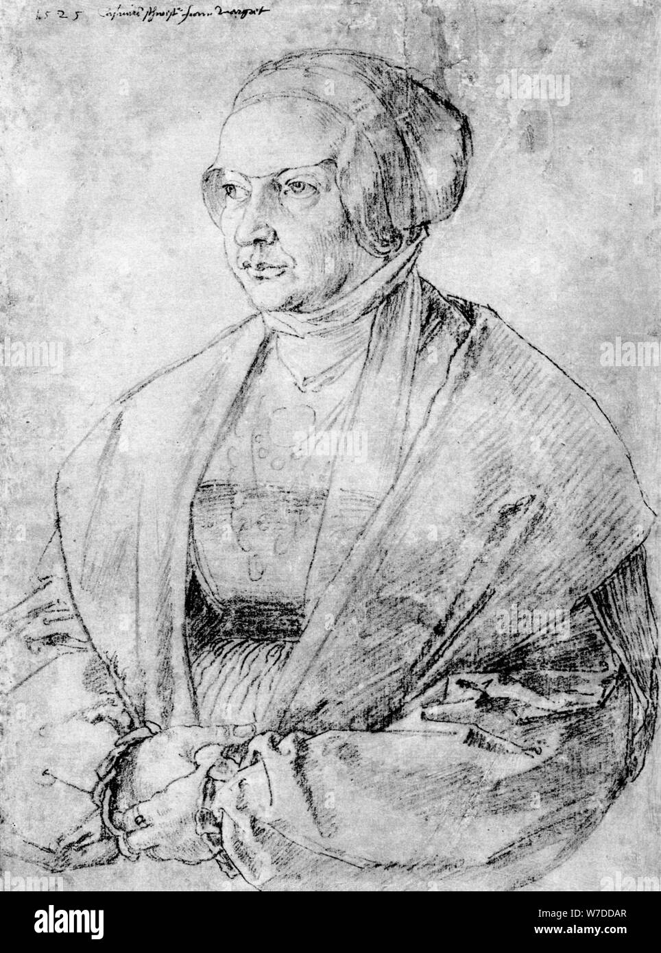 'Margarete von Brandenburg-Ansbach', 1525, (1936). Artista: Albrecht Dürer Foto Stock