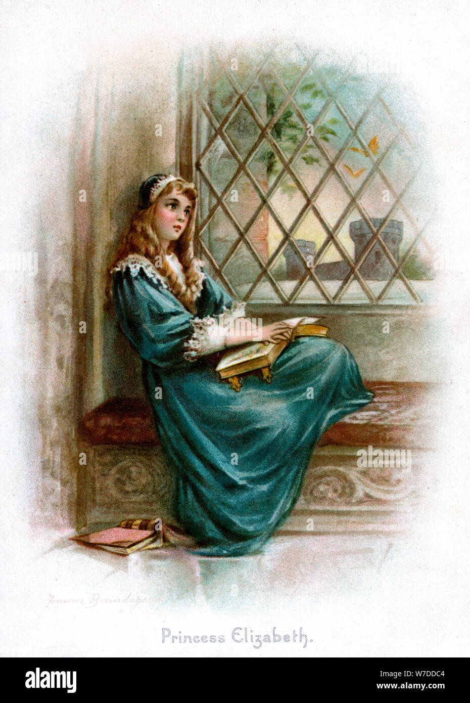 "La Principessa Elisabetta', 1897.Artista: Frances Brundage Foto Stock