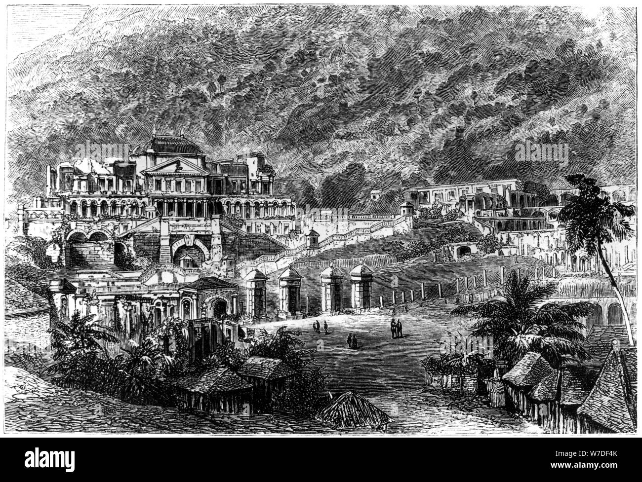 Palazzo di Sans Souci, Milot, Haiti, 1873. Artista: Millot Foto Stock