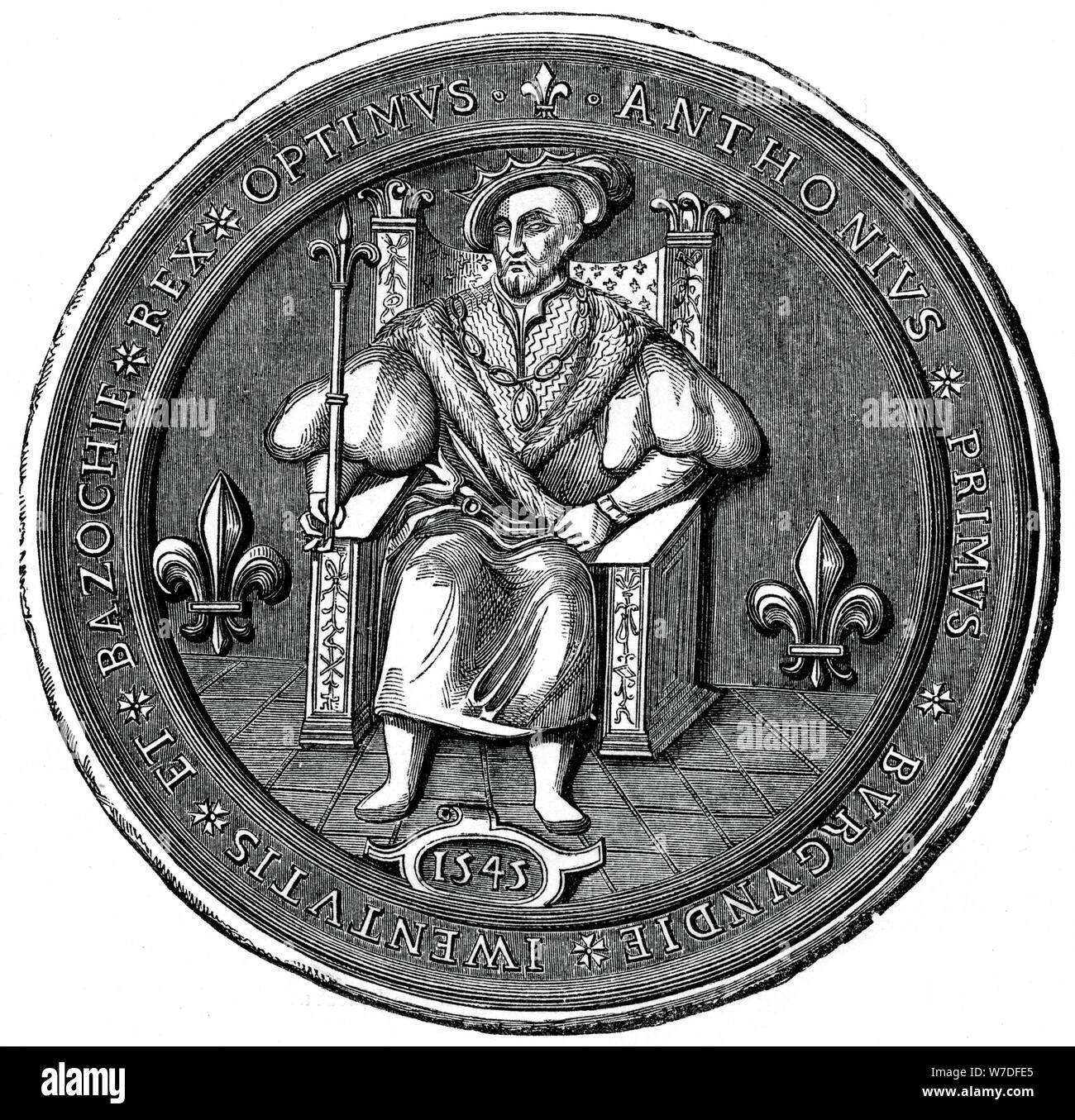 Guarnizione del "Re' della Basoche, XVI secolo (1870). Artista: sconosciuto Foto Stock